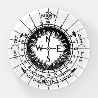 Vintage Navigation Compass Paperweight