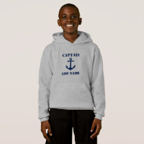 Vintage Navy Blue Nautical Anchor & Name/Rank Hoodie Vintage Navy Blue Nautical Anchor & Name/Rank Hoodie