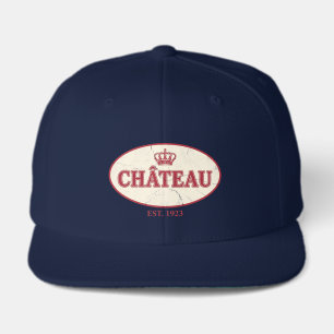 Vintage Navy Crest Château Snapback Visor