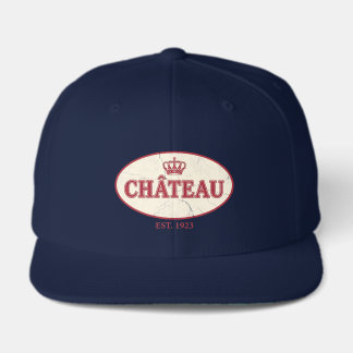 Vintage Navy Crest Château Snapback Visor