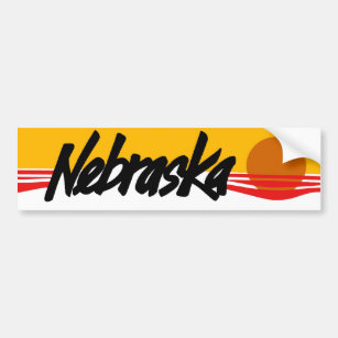 Vintage Nebraska Bumper Sticker