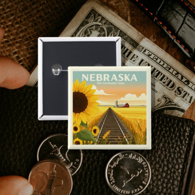 Vintage Nebraska Button (Creator Uploaded)