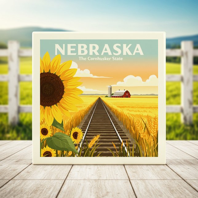 Vintage Nebraska Ceramic Tile (Creator Uploaded)