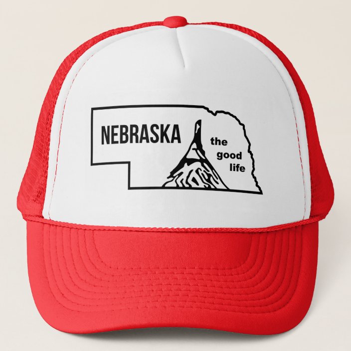 Vintage Nebraska Good Life Mudflap Hat Zazzle Com