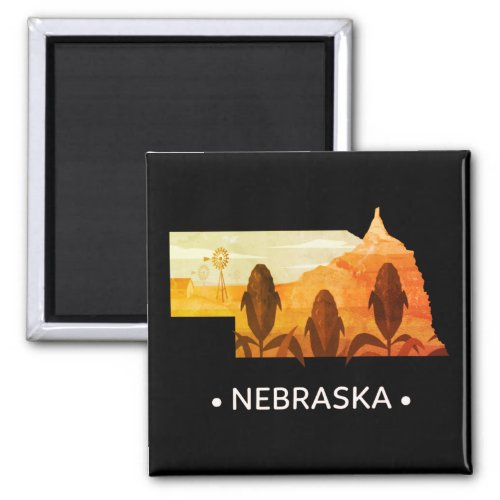 Vintage Nebraska State Magnet