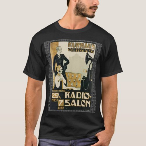 Vintage Netherlands 1920s Radio Salon T_Shirt