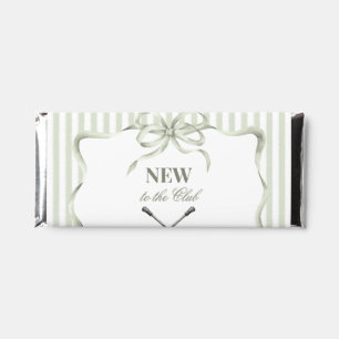 Vintage Neutral New to the Club Golf Baby Shower Hershey Bar Favors