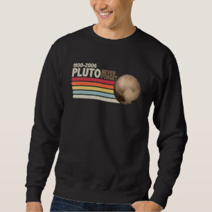 Vintage Never Forget Pluto Retro Astronomy Space S Sweatshirt