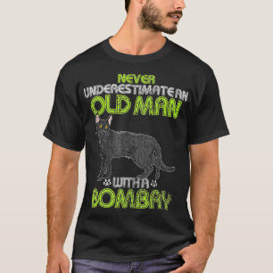 Vintage Never Underestimate An Old Man With A Bomb T-Shirt
