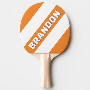 Vintage New Amsterdam Bold Stripes with Name Ping Pong Paddle