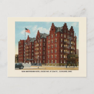 Vintage New Amsterdam Hotel Cleveland OH Postcard