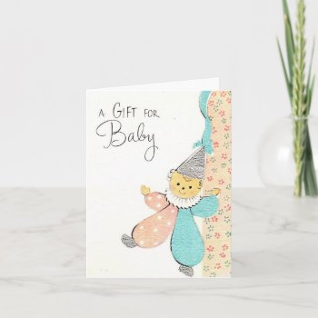 Vintage New Baby Card by Gypsify at Zazzle