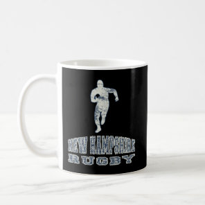 Vintage New Hampshire Rugby With Rugby Player Coffee Mug