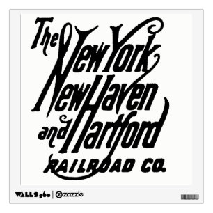 Vintage New Haven Railroad Logo Wall Sticker