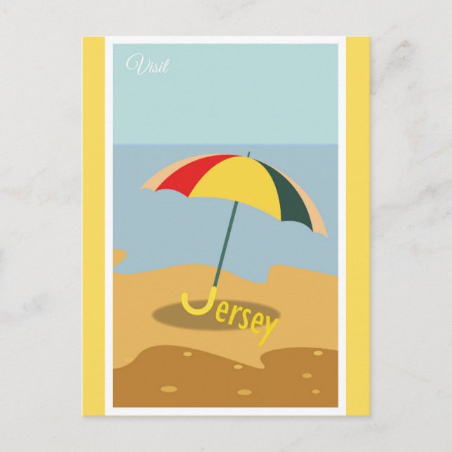 Vintage New Jersery Shore Travel Postcard (Front)