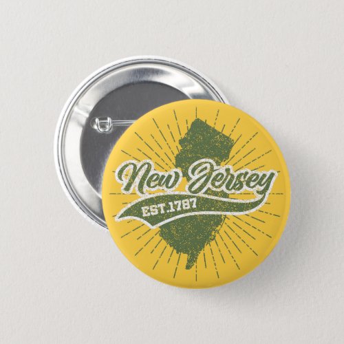 Vintage New Jersey Button