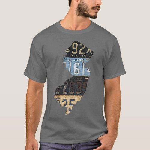 Vintage New Jersey License Plates  T_Shirt