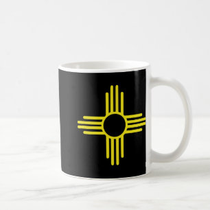 Vintage New Mexico Flag Zia Sun Retro Distressed Coffee Mug