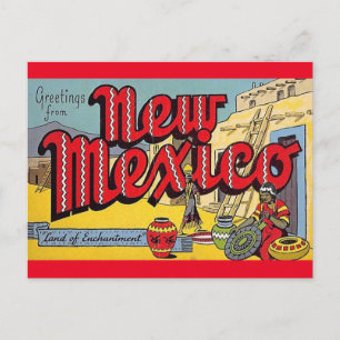 Vintage New Mexico Greeting Postcard