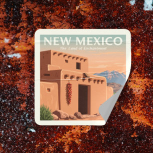Vintage New Mexico Square Sticker