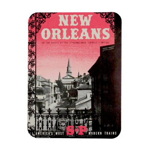 Vintage New Orleans Flexible Photo Magnet
