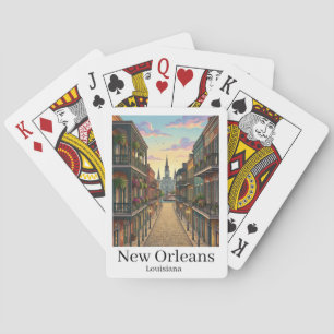 Vintage New Orleans Louisiana French Quarter Poker Cards