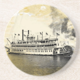 Vintage New Orleans River Stern Wheeler Coaster