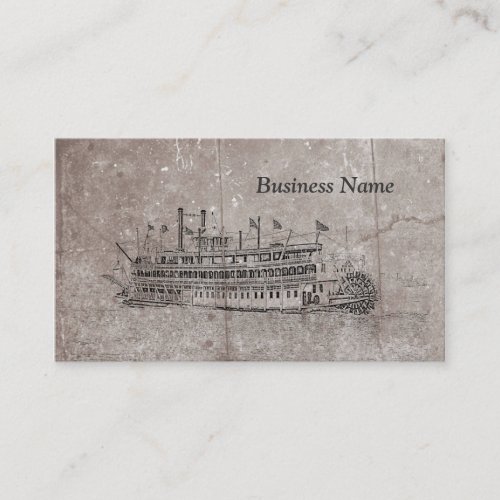 Vintage New Orleans Stern Wheeler Business Cards