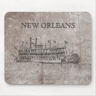 Vintage New Orleans Stern Wheeler Mouse Pad