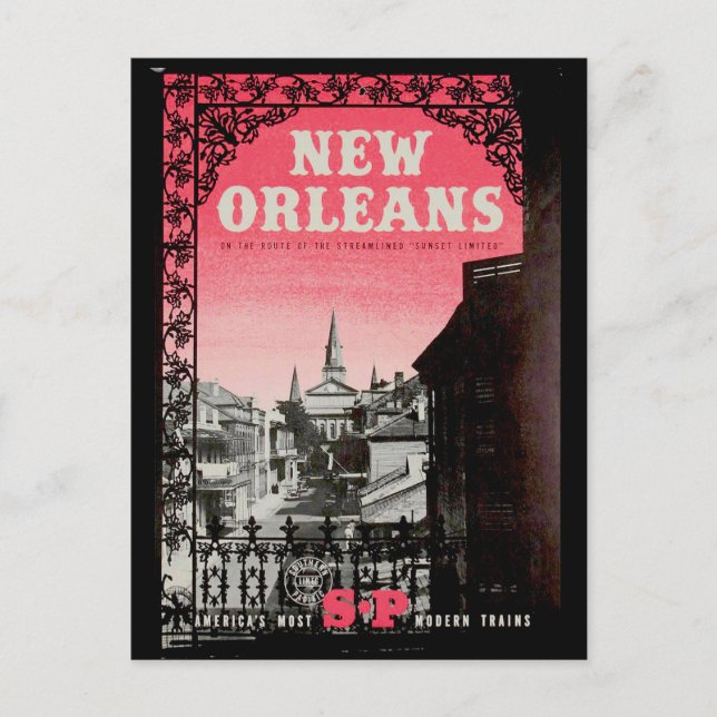 Vintage New Orleans Travel Postcard (Front)