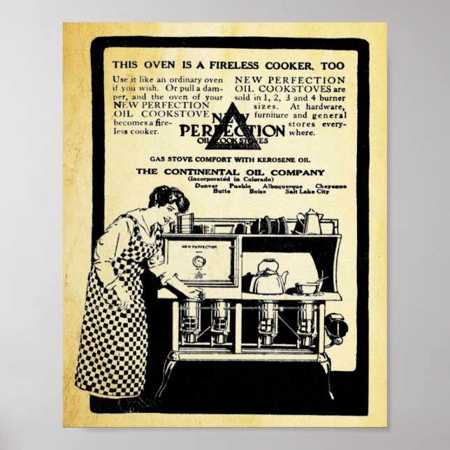 Vintage New Perfection Stove Print (Front)