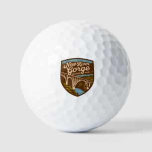 Vintage New River Gorge National Park Golf Balls