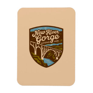 Vintage New River Gorge National Park Magnet