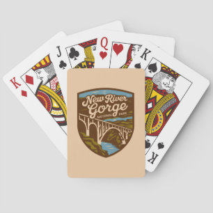 Vintage New River Gorge National Park Poker Cards