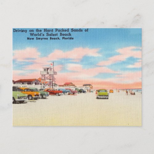 Vintage New Smyrna Beach Florida Postcard