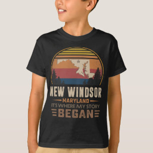 Vintage New Windsor Maryland Hometown My Story Beg T-Shirt