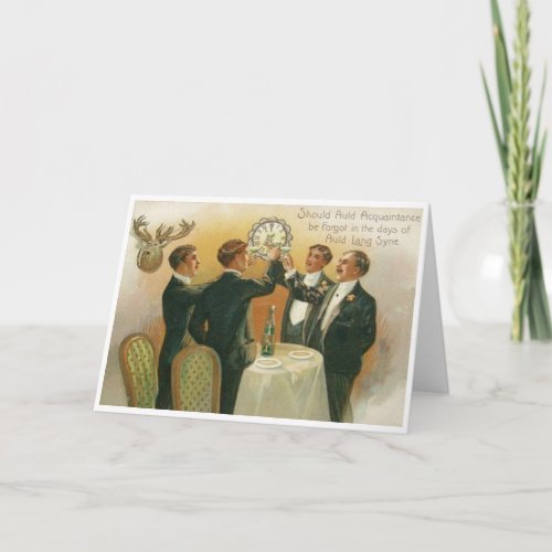 Vintage New Year _ Auld Lang Syne Card