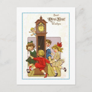 Vintage New Year Holiday Postcard