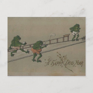 Vintage : New Year - Holiday Postcard