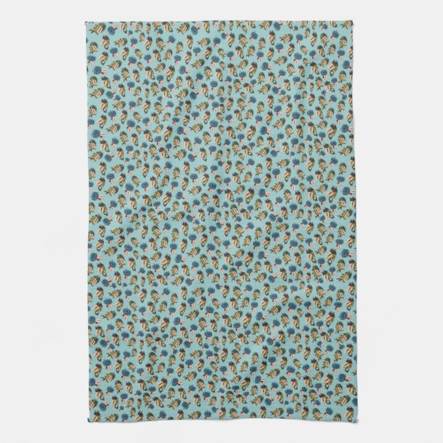 Vintage New Year Towel (Vertical)