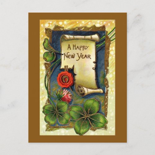 Vintage New Years Day Postcard