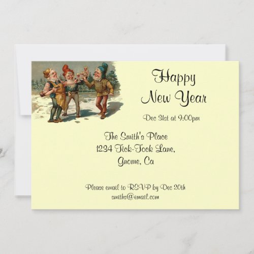 Vintage New Years Eve Invitation