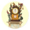 Vintage New Years Eve Sticker