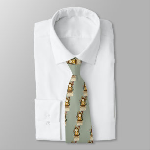 Vintage-New-Years-Gnomes Neck Tie
