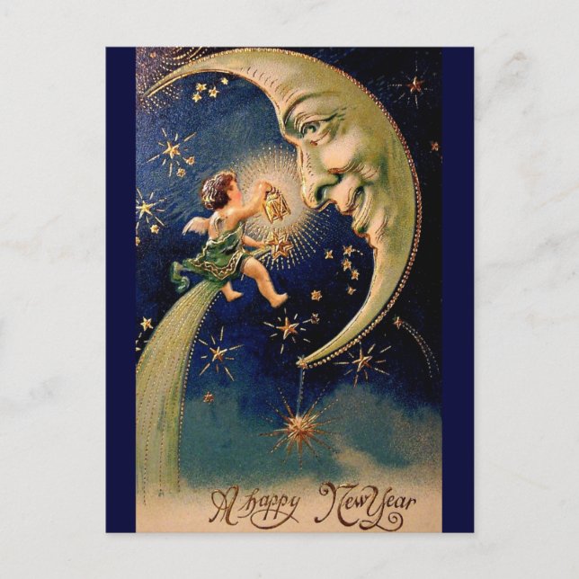 Vintage New Year's Postcard (Front)