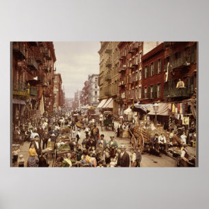 Vintage New York 1890 Poster