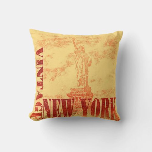 Vintage New York 1 _ Pillow