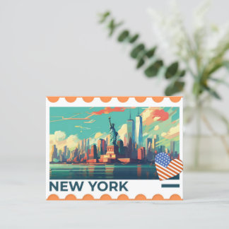 Vintage New York Attractive photo postcard