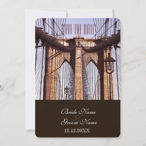 Vintage New York Brooklyn Bridge Invitation