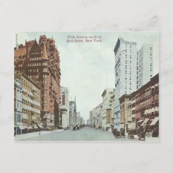 Vintage New York City 5th Avenue Postcard by thedustyattic at Zazzle